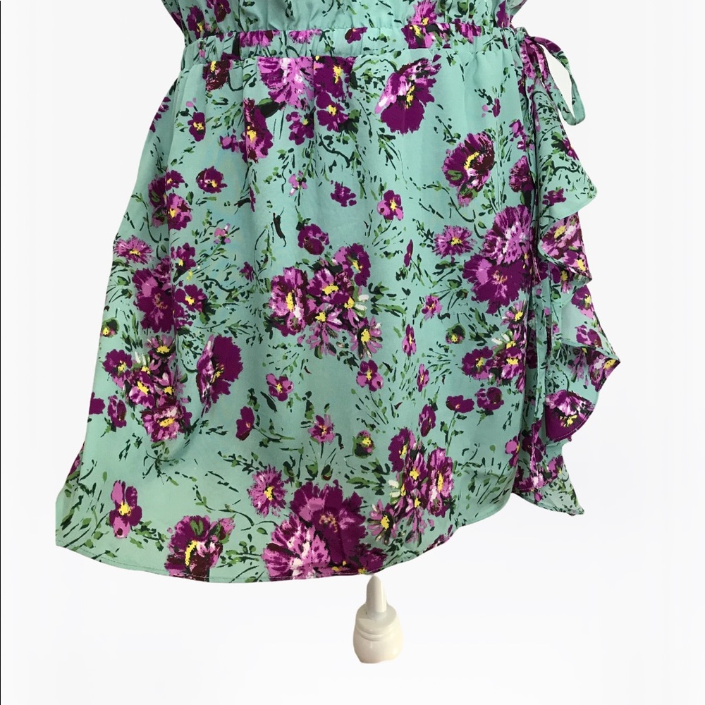 Sugarlips Ruffle Floral Print Women’s Mini Dress - M/L - Picture 7 of 16